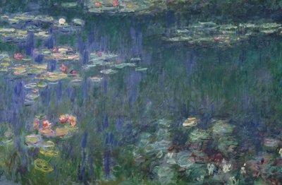 Waterlilies: Green Reflections, 1914-18 (venstre sektion) (se også 56001 og 56004) af Claude Monet